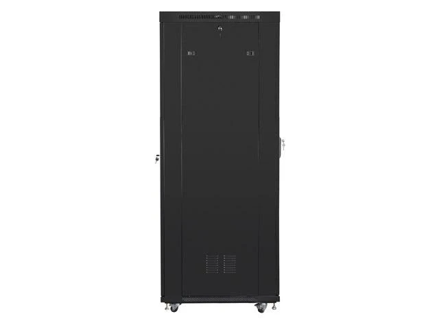 LANBERG stelažinė spintelė 19 colių laisvai pastatoma 42U 800x1200 tinklelio durys juodas plokščias paketas