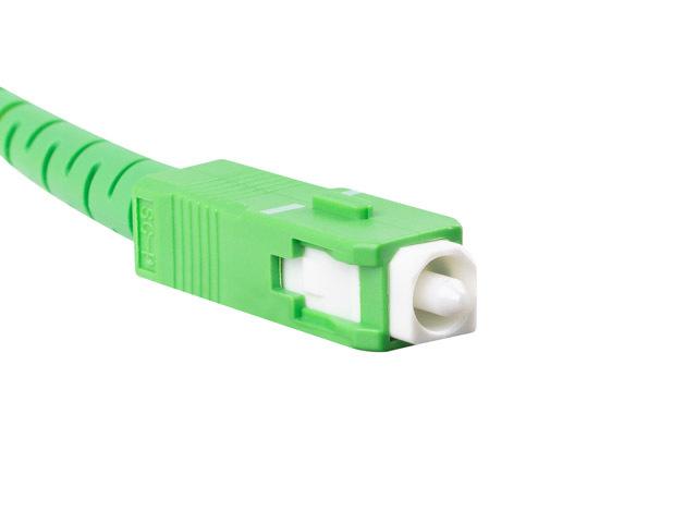 LANBERG šviesolaidinis patchcord SM SC/APC-SC/APC simplex 15m LSZH g657a2 3.0mm baltas