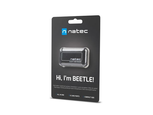 NATEC NCZ-0206 kortelių skaitytuvas „Viskas viename Beetle SDHC USB 2.0“