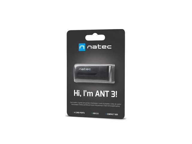 Natec kortelių skaitytuvas MINI ANT 3 SDHC, MMC,