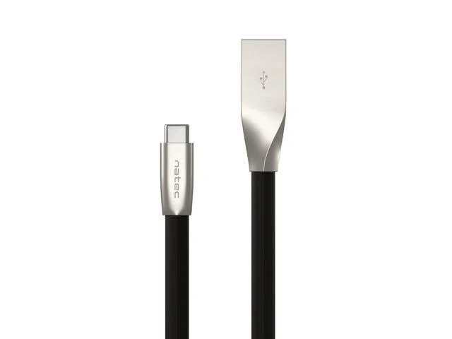 NATEC Cable USB-C/A 2.0 1m prati 1m juodas metal