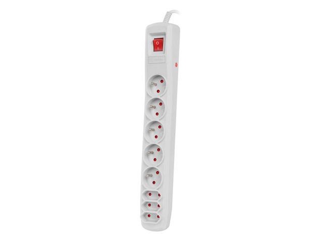 NATEC NSP-0804 Viršįtampių apsauga 8 lizdai IEC CONNECTOR 5m pilkas
