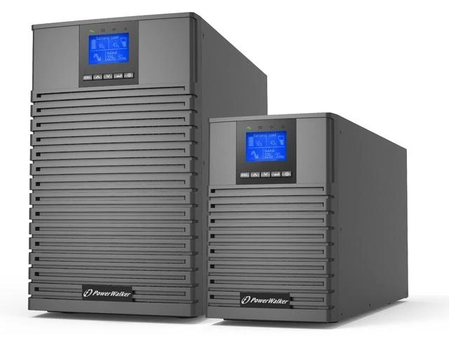Power Walker POWERWALKER UPS On-Line VFI 1500 ICT IOT 1/1 fazės 1500VA PF1 4x IEC C13 lizdai C14 USB/RS232 EPO LCD