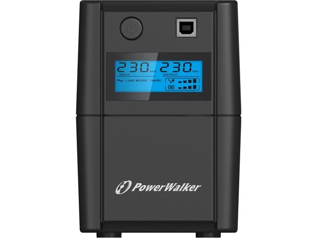 Power Walker UPS LINE-INTERACTIVE 850VA, 4X IEC, RJ11 IN/OUT, USB, LCD