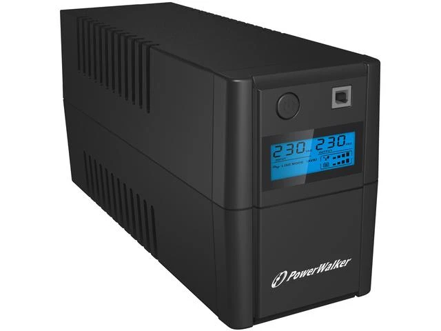 Power Walker UPS LINE-INTERACTIVE 850VA, 4X IEC, RJ11 IN/OUT, USB, LCD