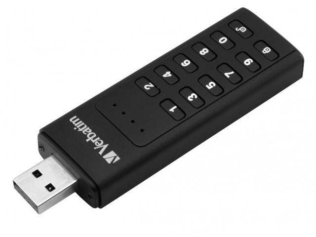 Išorinis diskas Verbatim klaviatūra Saugus USB 3.2 Gen 1 64 GB kiekvienas 49428