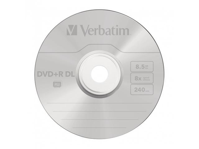 Verbatim DVD+R Double Layer 8x Matt Sidabrinis 25pk Spindle 8,5 GB DVD+R DL 25 vnt