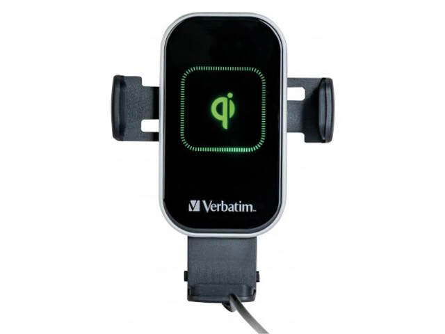 Automobilinis telefono laikiklis su beilaidžiu įkrovimu Verbatim FWC-02 15W Qi 49553