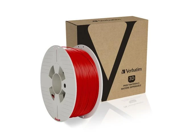 Verbatim 55320 eksploatacinė medžiaga 3D spausdintuvams Polilatinė rūgštis (PLA) Raudona 1kg