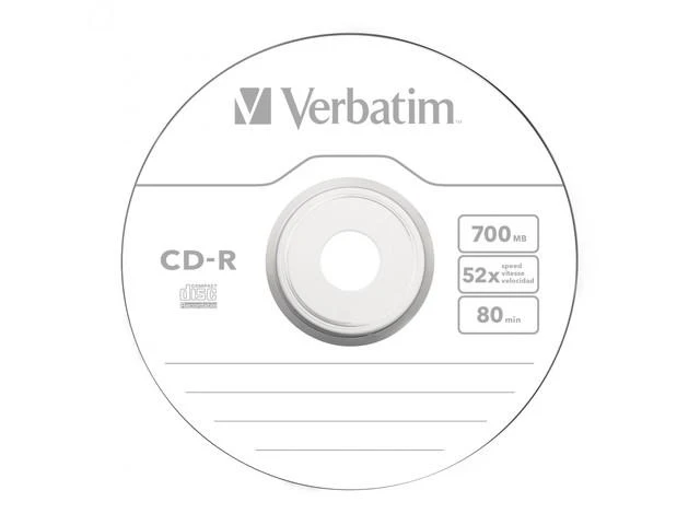 „Verbatim“ CD-R papildoma apsauga, 0,7 GB, 52 x 50 pakuotės velenas