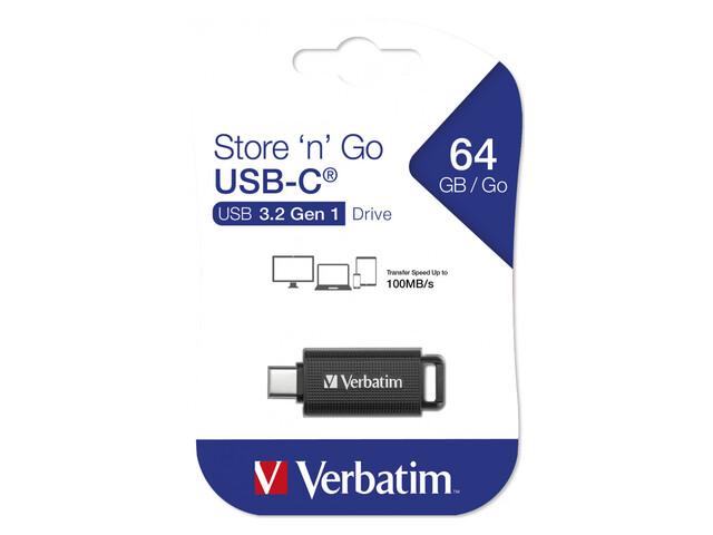 Verbatim Pendrive 64GB USB-C juodos spalvos 49458