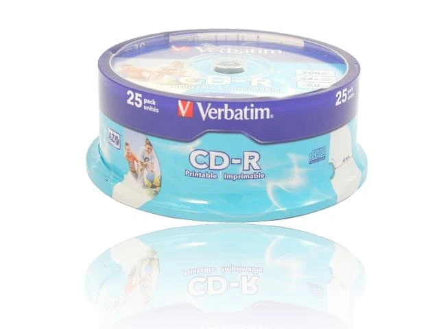 VERBATIM CD-R 25vnt pakuotė, PRINT 43439