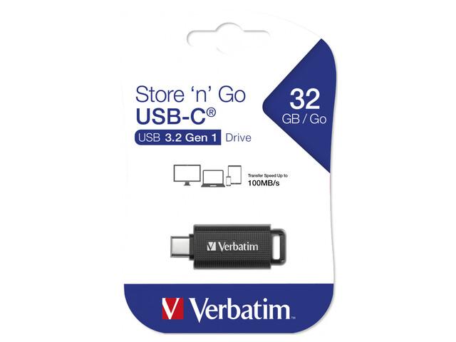 Verbatim Pendrive 32GB USB-C juodos spalvos 49457