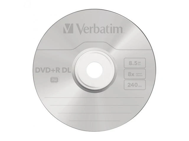 VERBATIM dviejų sluoksnių DVD+R 240 min. / 9,4 GB 8x 5 pakuočių papuošalų dėklas, atsparus įbrėžimams