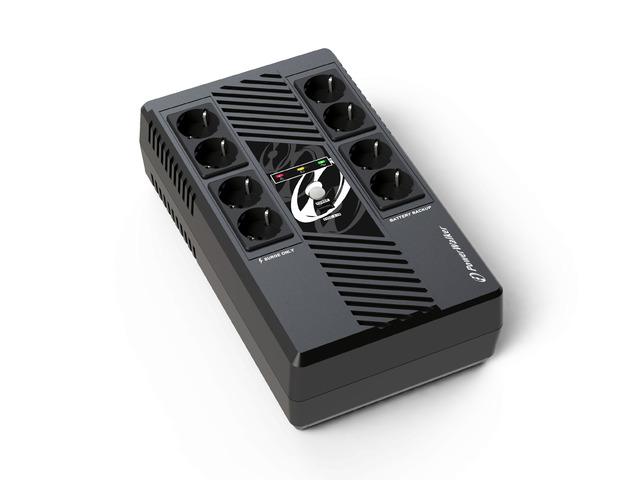 POWER WALKER UPS Line-Interactive 800VA MS 8x schuko RJ45 įvestis / išvestis USB HID USB įkroviklis