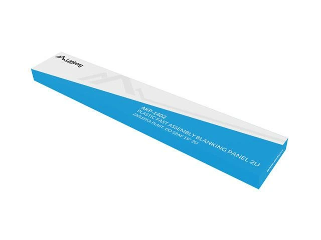 LANBERG 19inch plastikas greito surinkimo ugniai atspari uždengimo plokštė 2U juodas