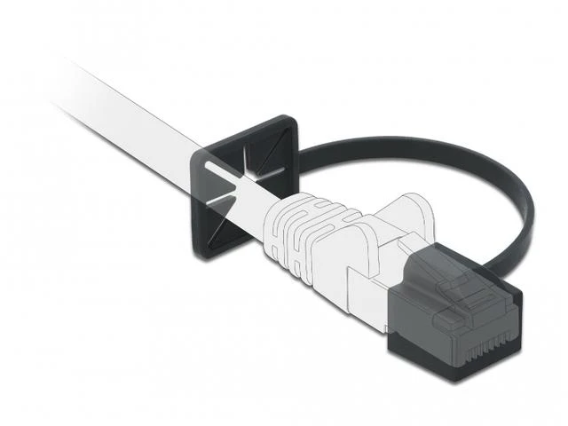 Delock Dust dangtelis RJ45 vyriškam juoda 86589