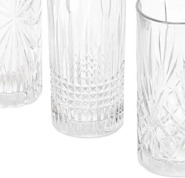 Glasmark 3 raštuotų stiklinių rinkinys, 380 ml