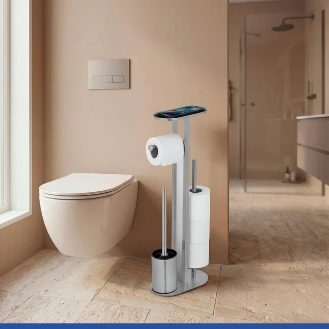 4 viename WC stovas WENKO OREA, su lentynėle telefonui