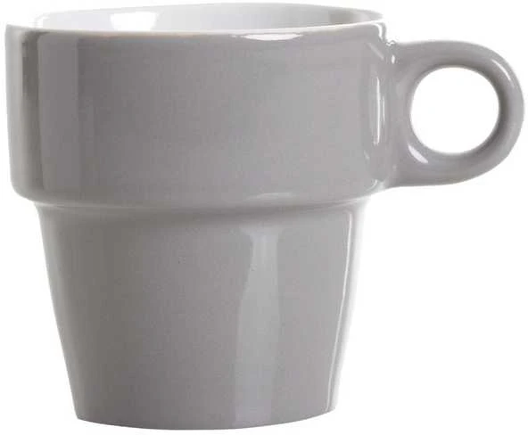 Secret De Gourmet 6 spalvotų kapučino puodelių rinkinys + metalinis stovas