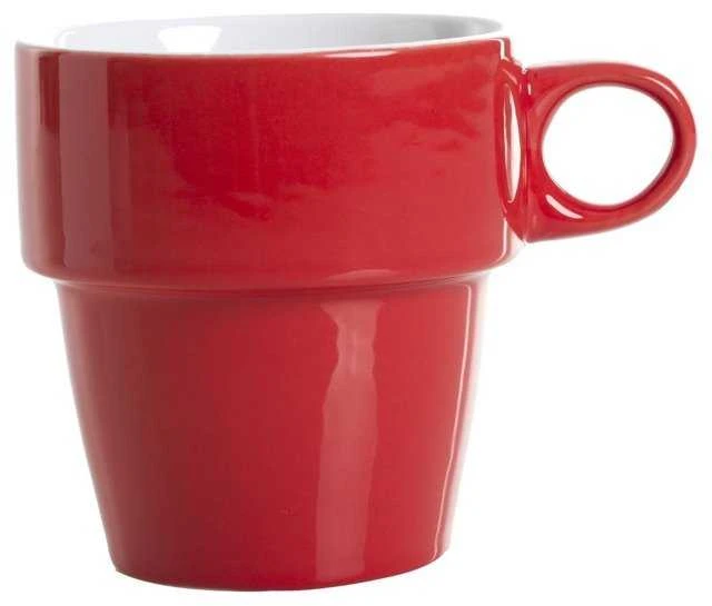 Secret De Gourmet 6 spalvotų kapučino puodelių rinkinys + metalinis stovas