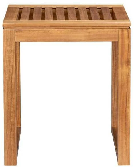 Wenko Akacijos medienos vonios taburetė FONDI, aukštis 46 cm