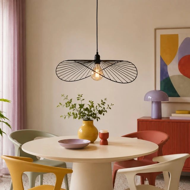 Atmosphera Lamp Pakabinama lempa virš stalo, metalinė ADELIA, Ø 58 cm