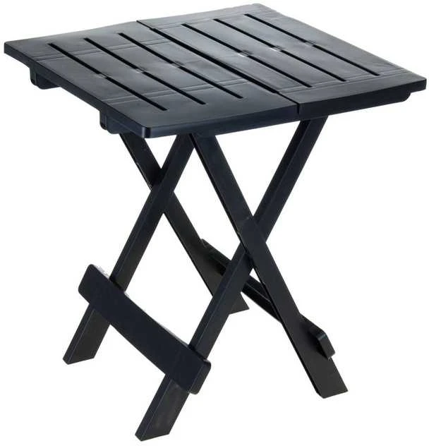 ProGarden Lauko stalas sulankstomas juoda 44x44x50 cm