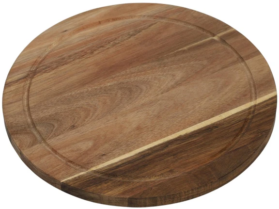 Excellent Houseware Akacijų Medienos Apvalus Pjaustymo ir Patiekimo Padas, 30 cm