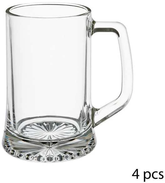 Royal Leerdam Alaus bokalai su ausyte, 4 vnt. 320 ml