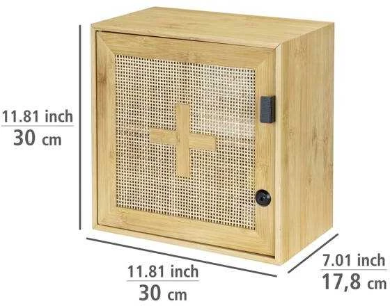 ALLEGRE BAMBOO pirmosios pagalbos rinkinys, 30 x 30 cm, WENKO