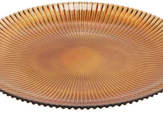 Home Styling Collection Stiklinė desertinė lėkštė 21 cm