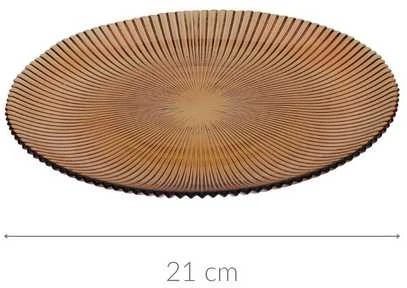 Home Styling Collection Stiklinė desertinė lėkštė 21 cm