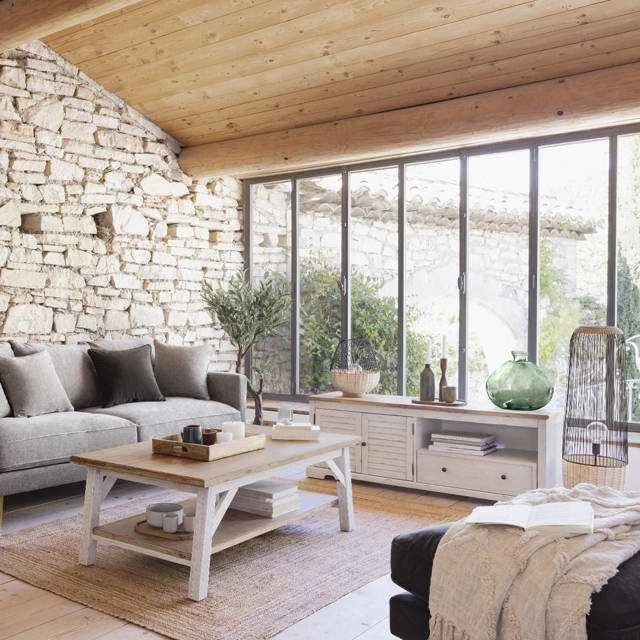 Atmosphera Anea boho toršeras, rotango ir metalo, aukštis 95 cm