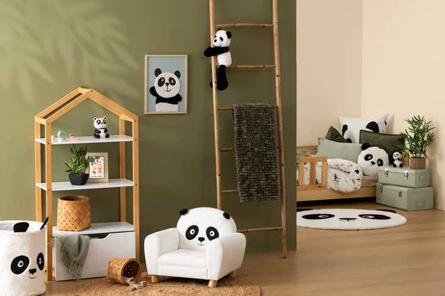 Atmosphera Apvali PANDA pagalvėlė su ausimis, Ø 27 cm