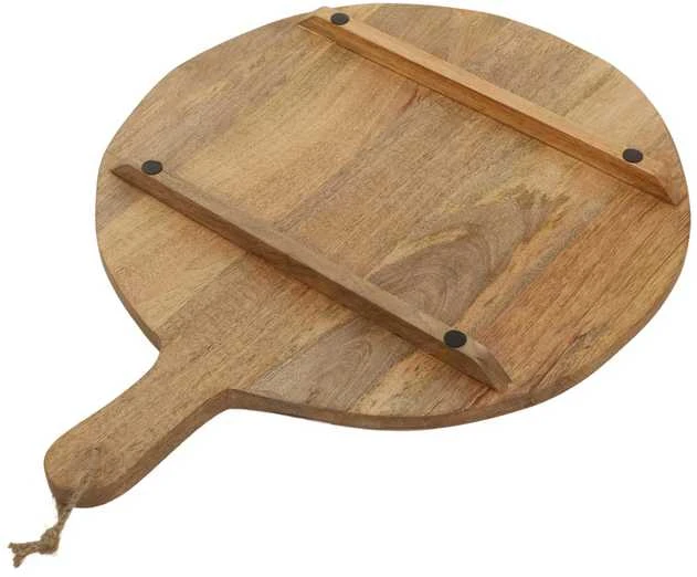 Boltze Apvali serviravimo lenta iš mango medienos, Ø 47 cm