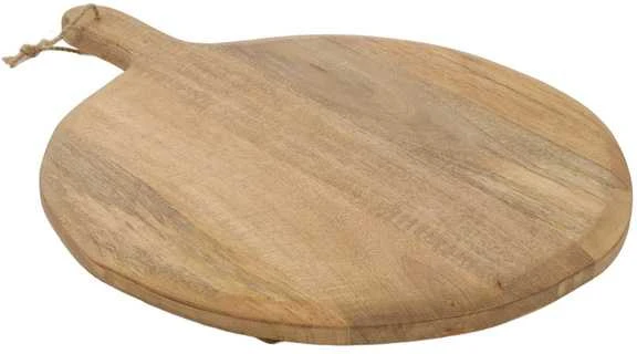Boltze Apvali serviravimo lenta iš mango medienos, Ø 47 cm