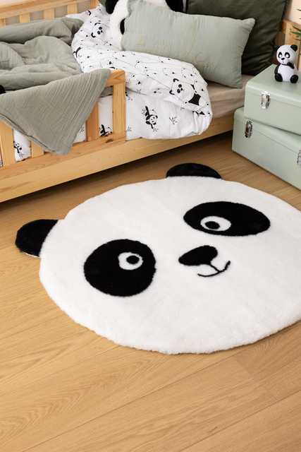 Atmosphera Panda Apvalus pandos kilimėlis su ausytėmis SMILE, Ø 100 cm