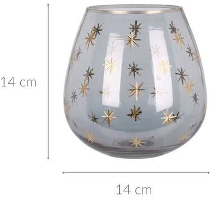 Home Styling Collection Arbatinės žvakidės stiklinės formos, Ø 14 cm
