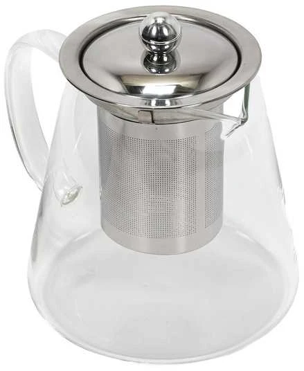 Secret De Gourmet Arbatinukas su virimu, stikliniu ir permatomu ąsočiu, talpiu arbatos plakikliu.