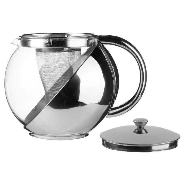 Chromuotas arbatinukas su sieteliu, 1100 ml