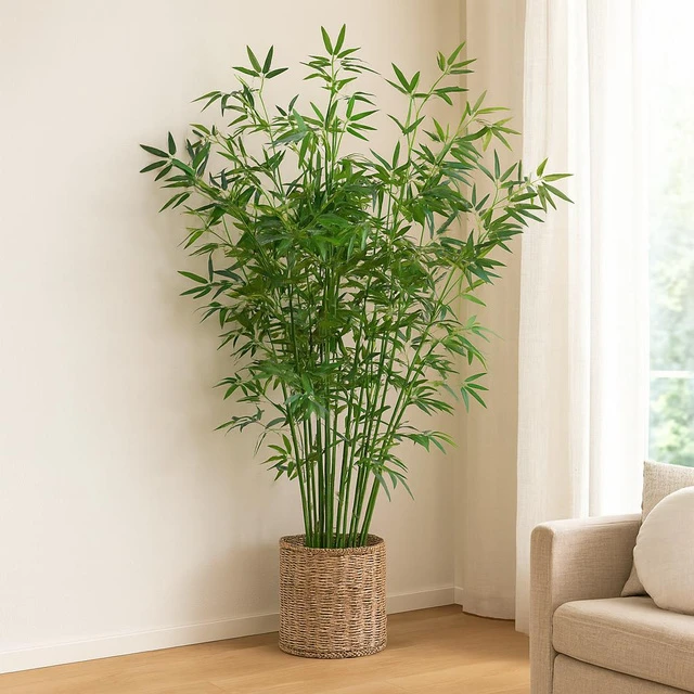 Bamboo Dirbtinis bambukas su pintu vazonu FTRON, Ø 90 x 150 cm