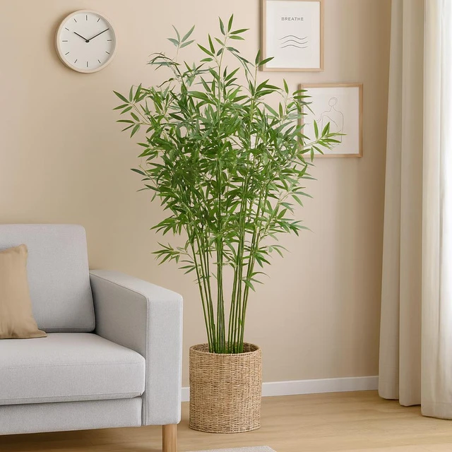 Bamboo Dirbtinis bambukas su pintu vazonu FTRON, Ø 90 x 150 cm