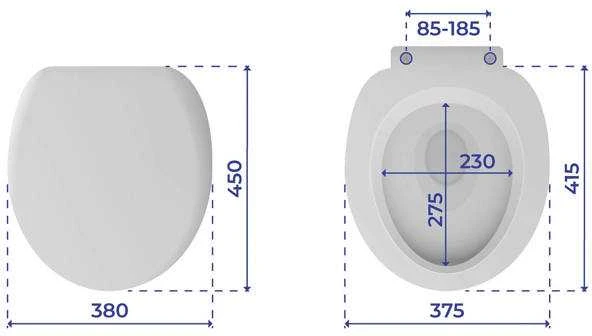 ASTERA tualeto sėdynė - Easy Close mechanizmas, Duroplast, WENKO