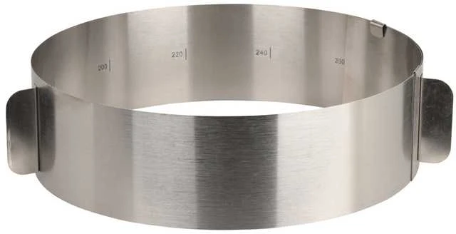La Cucina Reguliuojama torto forma plieninė 16-30 cm