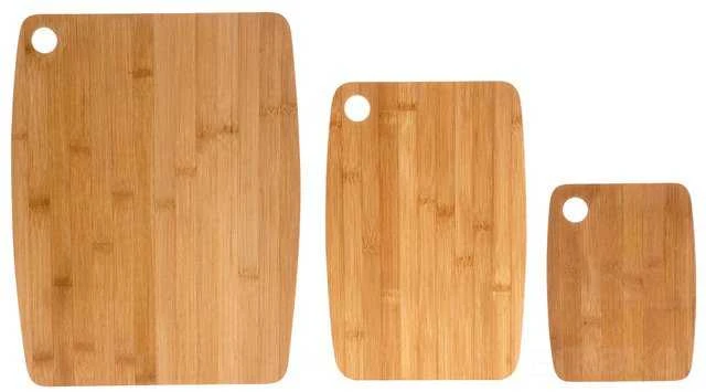 Excellent Houseware Pjaustymo lenta bambukinė 3 vnt.