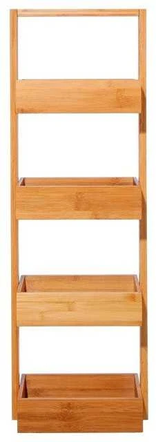 5five Simply Smart Bamboo BAMBOU vonios lentyna, 4 lygiai - 100% bambukas
