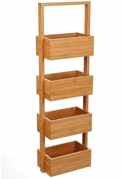 5five Simply Smart Bamboo BAMBOU vonios lentyna, 4 lygiai - 100% bambukas