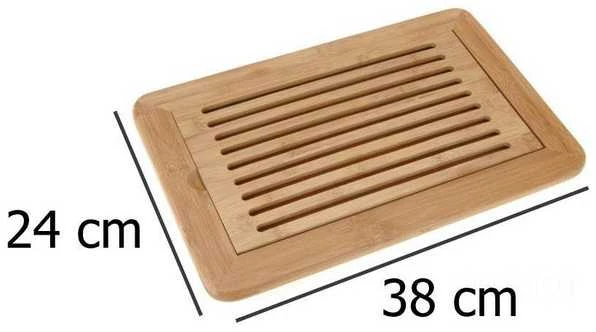 Oem Bambukinė duonos pjaustymo lenta 38x24 cm