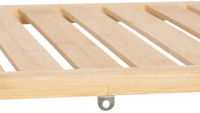 5five Simply Smart Bamboo Bambukinė lentyna su skalbinių krepšeliu TIDY BOX, 72 x 33 x 109 cm